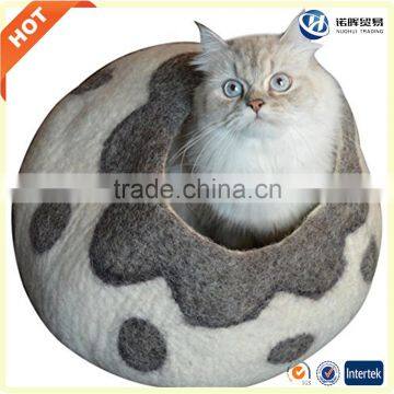 2016 New Design Pets Crafts Wool Felt Warmer Pet Cave Bed House for Cat Dog photo-3