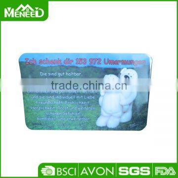 260gram Sea bear desgin oblong melamine breakfast bread board, thin plastic cutting board for Germany market