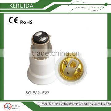 B22 to E27 lamp holder socket adapter