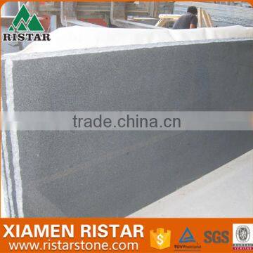 Cheap Grey black seame black G654 granite slabs with polished or flamed surface