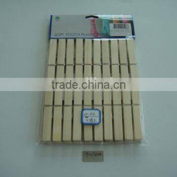 Wooden Bamboo Colourful Clothes Hangers Plastic Clothespin/clothes Peg/clothes Clip photo-3