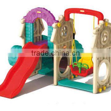 Hot Popular Sale Combination Indoor Plastic Slide And Swing slide indoor kids toys supplier in malaysia (A-19304)