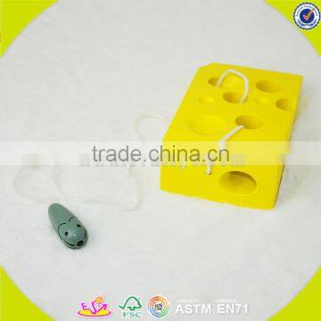 Wholesale Baby Wooden Threading Toy Hot Sale Kids Wooden Threading Toy Funny Wooden Threading Toy W11E047 photo-5