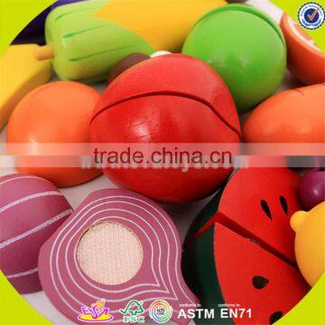 Wholesale Hot Wooden Cutting Food Toy Colorful Wooden Pretend Cutting Food Toy Baby Cutting Fruits and Vegetables W10B125 photo-6