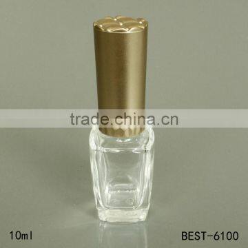 10ml gold cap glass nail polish bottles design