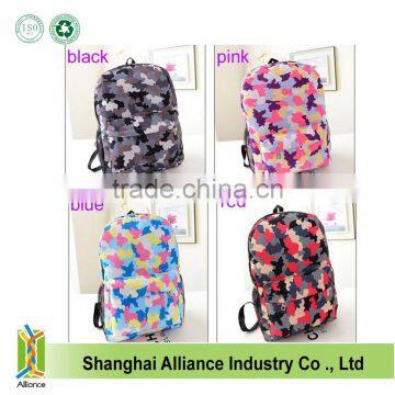 New Unisex Travel Backpack Canvas Leisure Shoulder Bag Attractive Camo Schoolbag photo-5