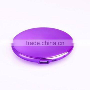 7000mAh Round Mirror Shape Portable Charger Power Bank photo-6