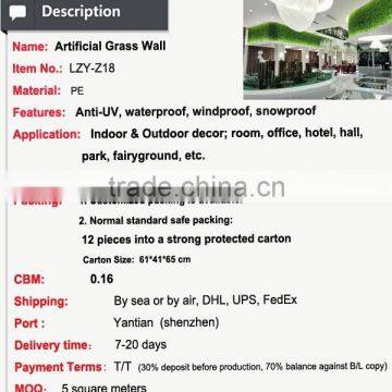 Grass Artificial Green Grass Cheap Vertical Wall photo-2