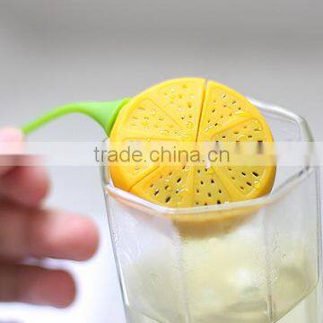 Beauty Drinker Teapot Teacup Herb Tea Strainer Filter Infuser Bag Lemon Silicone photo-5