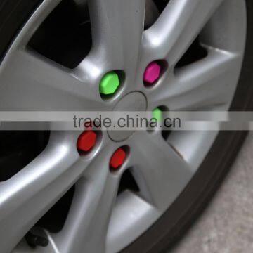 Blue Silicone Wheel Bolt Nut Cover Hexagonal Cap 19mm for Car