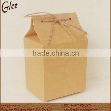 High quality Brown Kraft paper tea/coffee bags with hemp rope