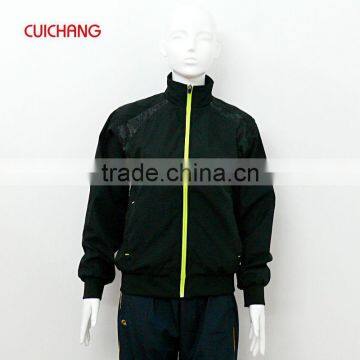 wholesale heat transfer/silk screen print polyester/cotton custom design fashion track suit YDWT-078