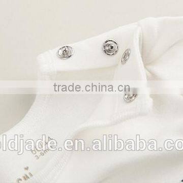 Wholesale Soft Cotton 0-2years Infant Toddler Shirts Long Sleeve White T-shirt photo-6