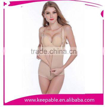 2015 Top Sell Women Sexy Elastic Breathable zipper slimming Body Shaper Corset