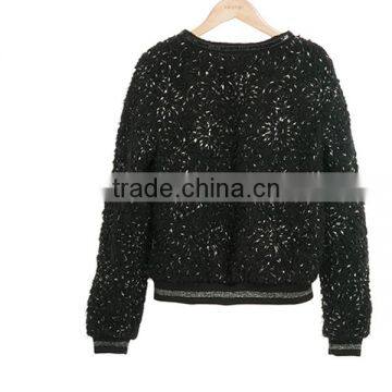 Women's Clothing Garment Apparel OEM/ODM Manufacturer Direct Factory Black Unigue Design Women Winter Jacket photo-3