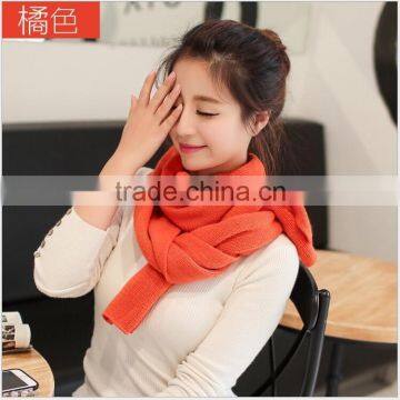 Autumn Winter Ladies or Women or Girls Fashion Pure Color New Blue Knitted Scarf Majored Maker photo-6