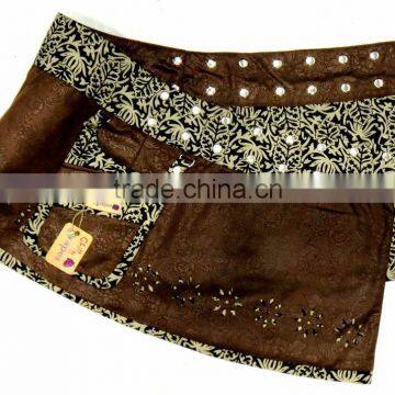 Reversible Wrap Skirt With Snap Buttons