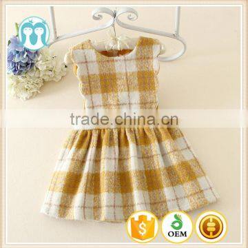 China girls clothing factories wholesale kids woolen dress baby girl winter dresses