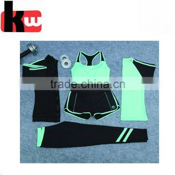 Women Fitness 95%Cotton 5%Sandex Custom Yoga Sets for Ladies