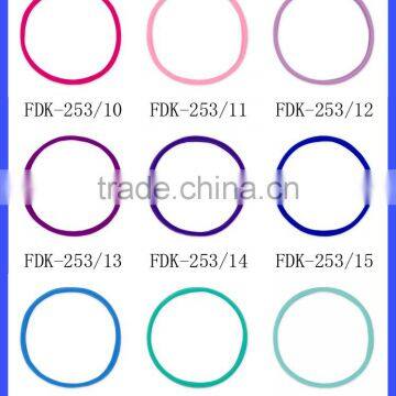 Wholesale Plain Colorful Girl Accessories Fabric Elastic Hair Ties Rope photo-2