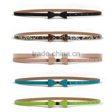 China Wholesale Leather Bowknot Belt for Lady photo-2