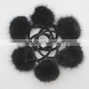 Myfur Luxury Customized Genuine Mink Fur Pompom Hair Band Accessory Wholesale photo-4