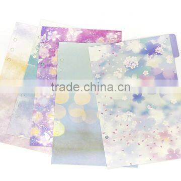 A5 CMYK Printing Index Page Custom Planner Spacer Page 6 Holes Card Inner Page photo-3