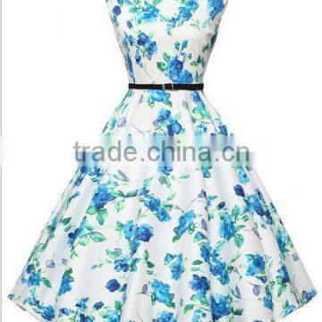 Walson F20197A Hot Sale Women Vitage Dress 50s Retro Dress Rockabilly Swing Dress for Women photo-3