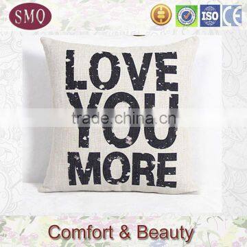 Natural Linen Color Customize Linen Cotton Printed Linen Cushion Cover photo-5