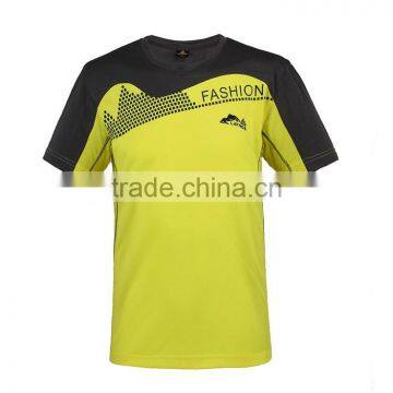 2013 Plus Size Color Combinations Dry Fit Men Sports t shirt