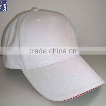 Super quality hot sell white custom cap snapback