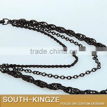 Black Color Punk Style Pants Chain photo-3