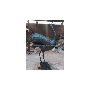 Color Variegated Porcelain Red-Crowned Crane,Graceful Art Porcelain Status,Home Decor Porcelain Arts & Crafts photo-2