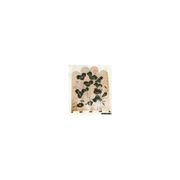 Hand Painted Screen With  lotus & Birds  Pattern