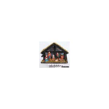 NATIVITY SET(bamboo design )