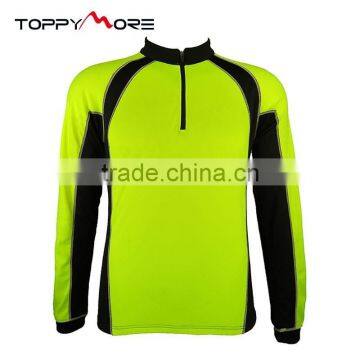 201501015013 Fluorescent Yellow Quick Dry Cycling Jersey Shirt, Sport Wear