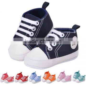 wholesale mixed colors canvas infant baby shoes