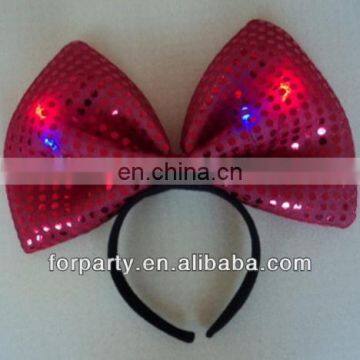 LHW-095 LED Party Bowknot Headband With Sequin