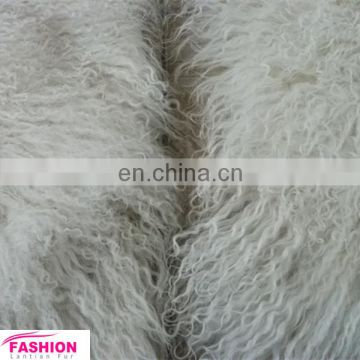 wholesale price high quality one pelt tibet lamb fur skin plate