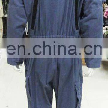 Hot Selling Classic Design Navy Blue 100% Cotton Professional Safety Coverall Workwear photo-6