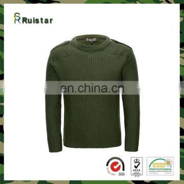 Military Olive Green army wool sweater pullover