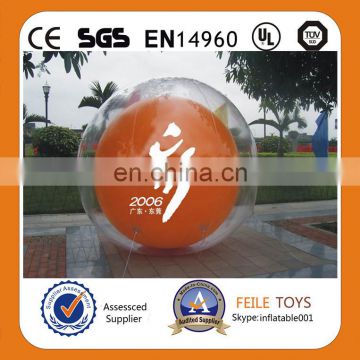 2014 hot selling &high quality/new design double color inflatable ground ball for advertising