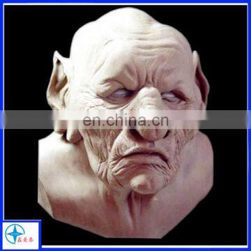 head clay mold prototype from movie, film