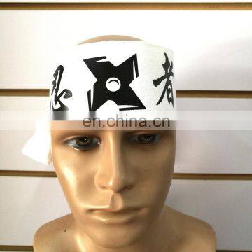 JAPANESE Hachimaki NINJA HEADBANDS WHITE COLOR