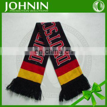 customized promotional top quality acrylic football fan scarf