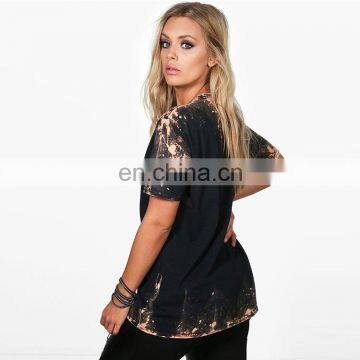 Hot Sell Beach Summer Casual Washed Printed Women t Shirt photo-2