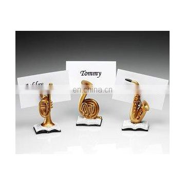 "The Music of Love" Brass Instruments Place Card/Photo Holders