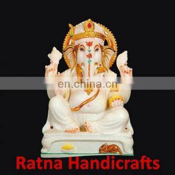 Ganesh Figurine Marble Statue D023