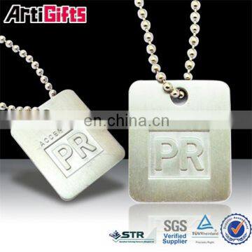 Wholesale gold aluminum dog tag key chain