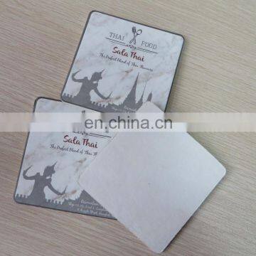 Custom Cheap Disposable Cup Coaster Absorbent Printed Paper Coffee Coaster photo-3
